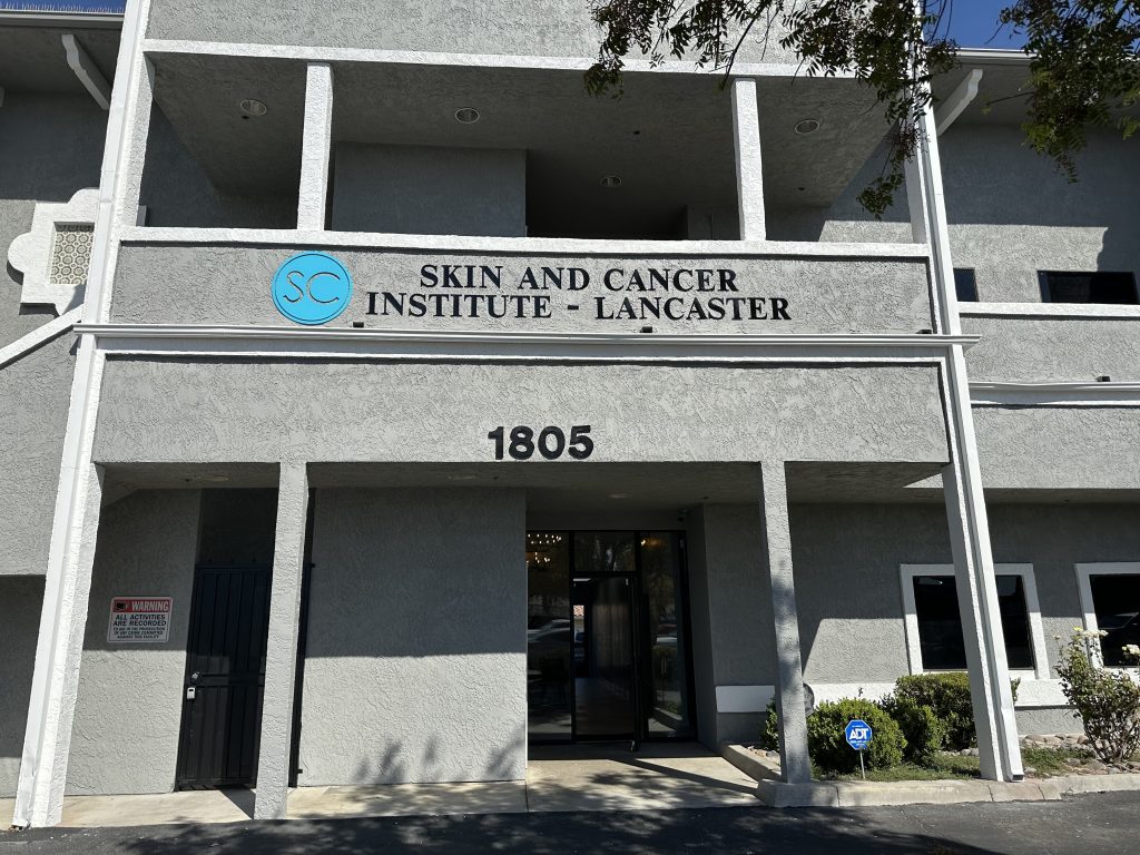 The outside of the Lancaster Building of Skin and Cancer Institute