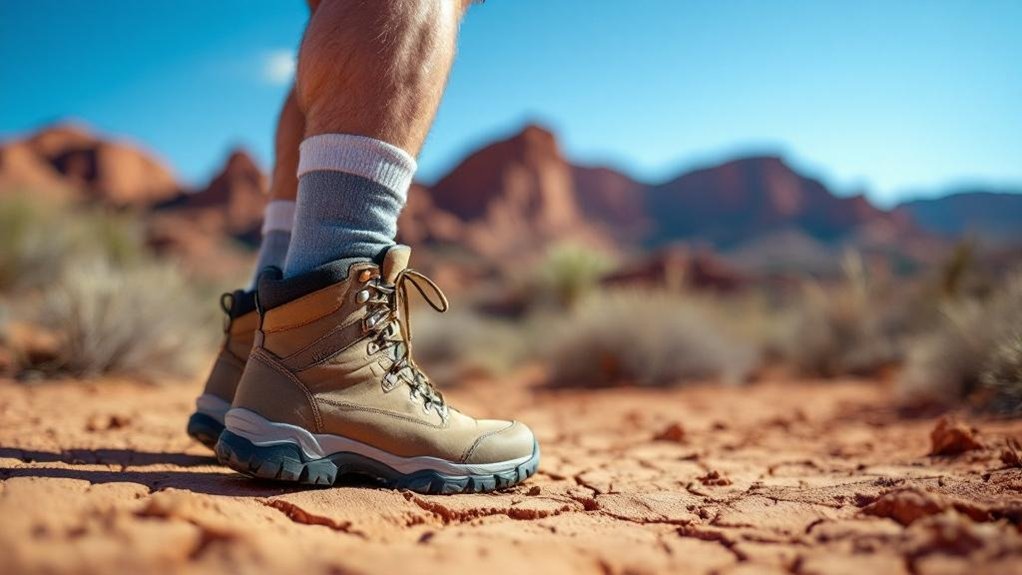 desert hiking foot challenges