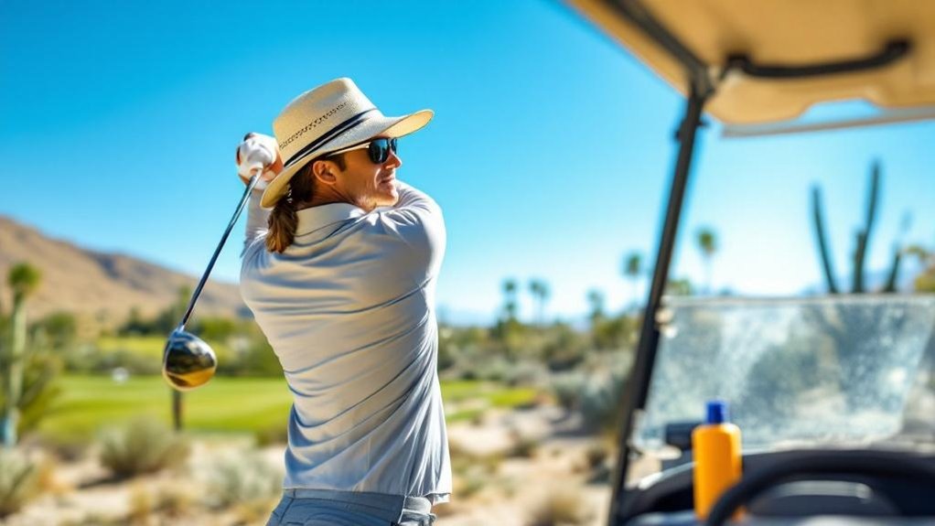 golfers heightened skin cancer risk